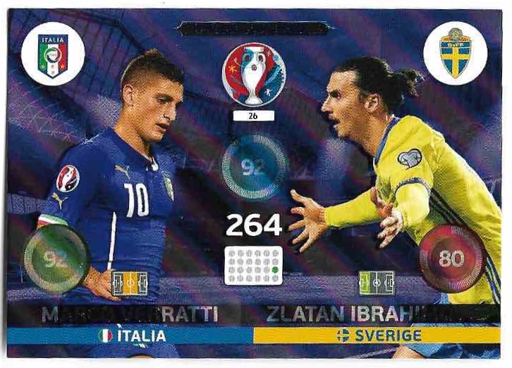 Friends and Foes MARCO VERRATTI/ZLATAN IBRAHIMOVIC 2016 UEFA Euro France