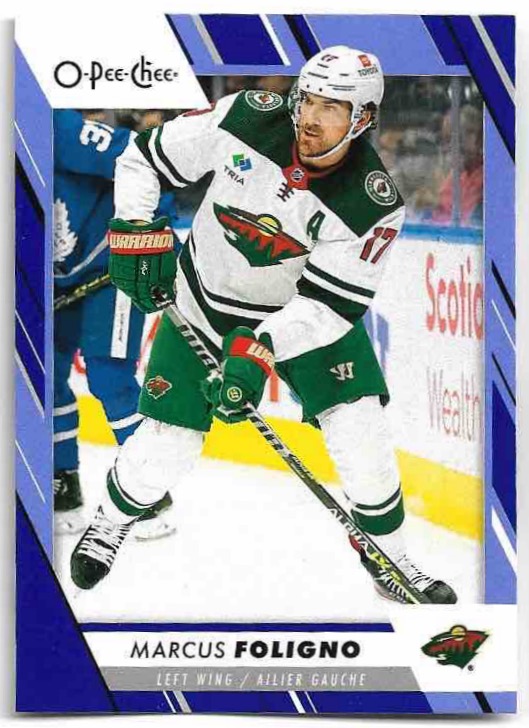 Blue Border MARCUS FOLIGNO 23-24 UD O-Pee-Chee OPC