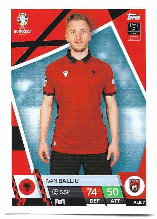 IVAN BALLIU 2024 EURO Match Attax