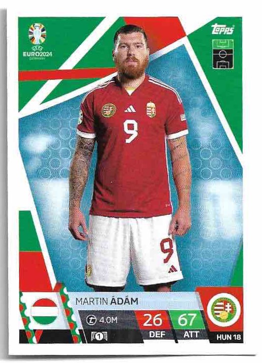 MARTIN ADAM 2024 EURO Match Attax