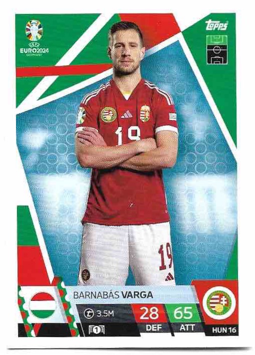 BARNABAS VARGA 2024 EURO Match Attax