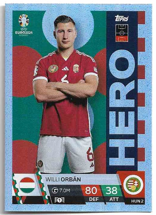 Hero WILLI ORBAN 2024 EURO Match Attax