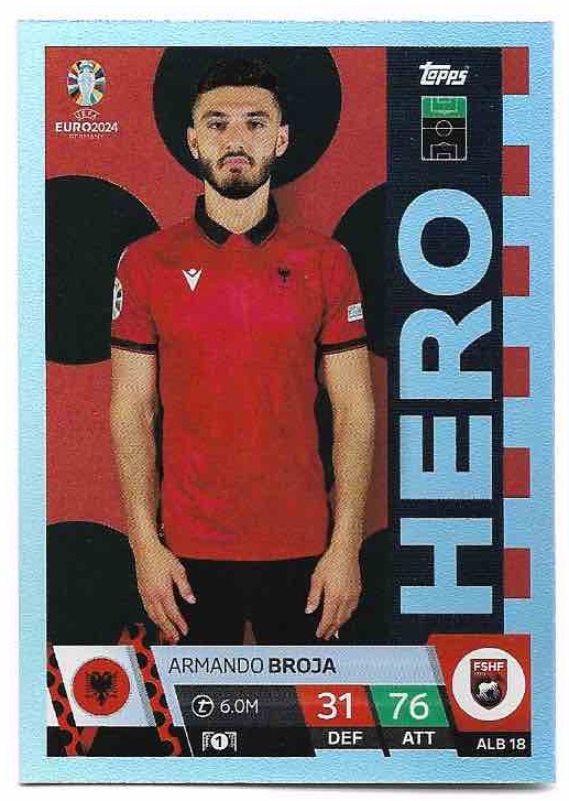 Hero ARMANDO BROJA 2024 EURO Match Attax