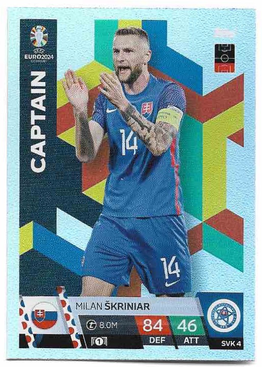 Captain MILAN ŠKRINIAR 2024 EURO Match Attax