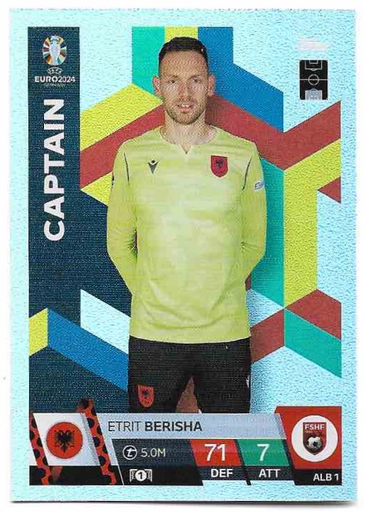 Captain ETRIT BERISHA 2024 EURO Match Attax