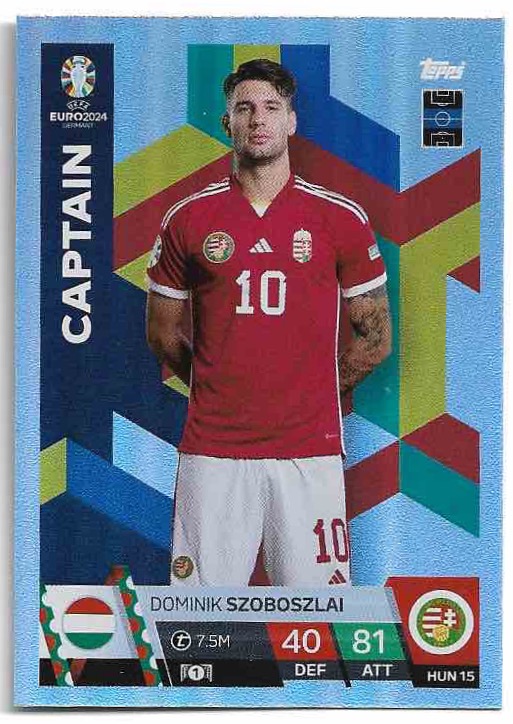 Captain DOMINIK SZOBOSZLAI 2024 EURO Match Attax