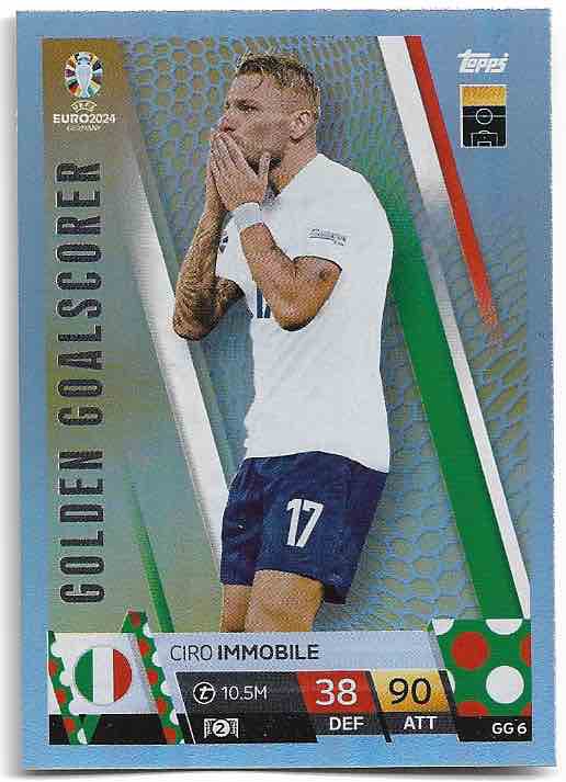 Golden Goal Scorer CIRO IMMOBILE 2024 EURO Match Attax