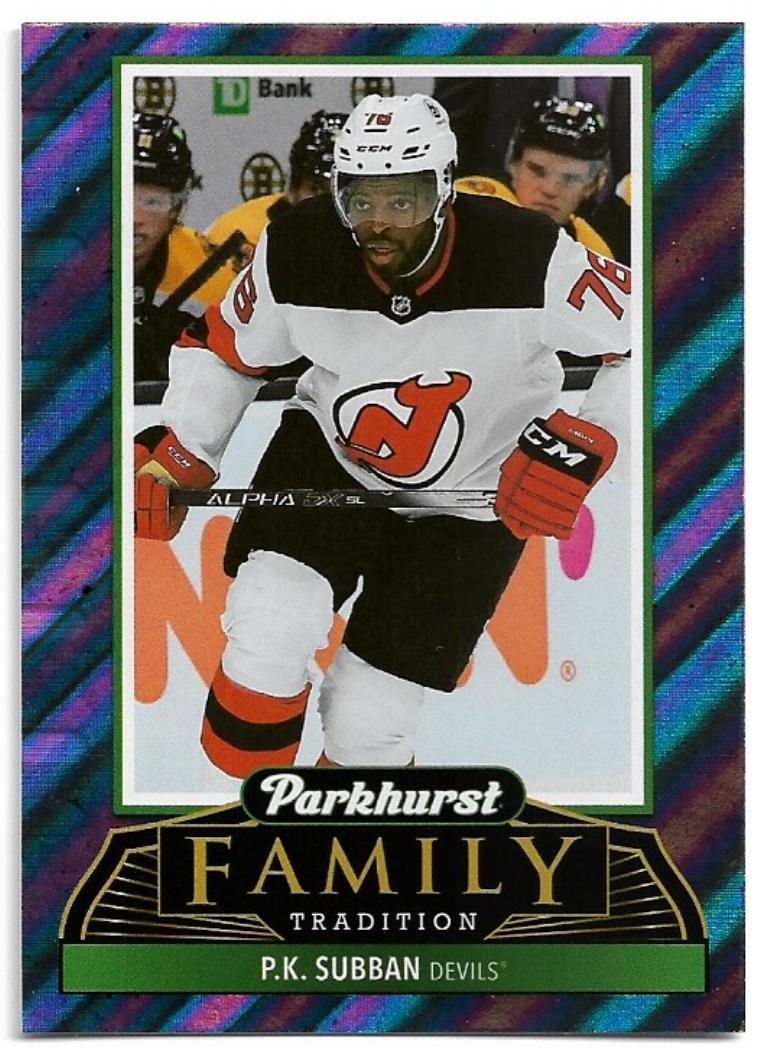 Family Tradition P.K. SUBBAN 21-22 UD Parkhurst