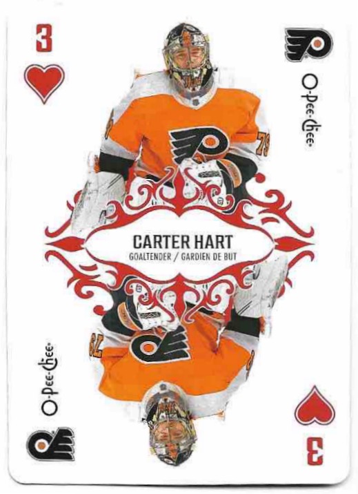 Playing Cards CARTER HART 23-24 UD O-Pee-Chee OPC