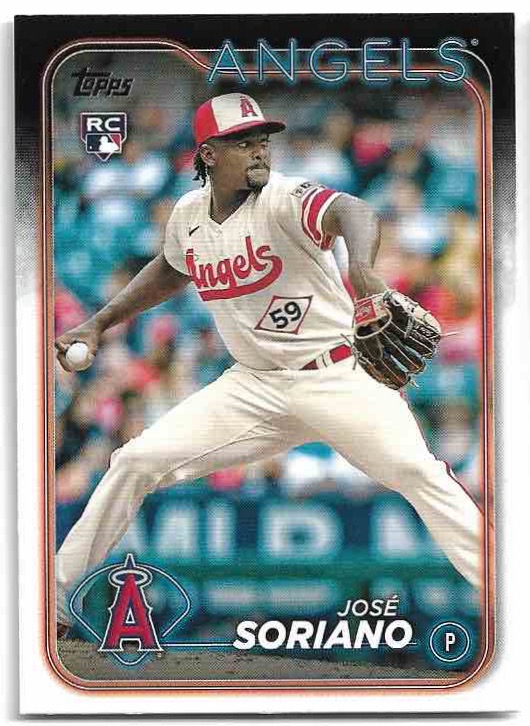 Rookie JOSE SORIANO 2024 Topps Series 1 Baseball