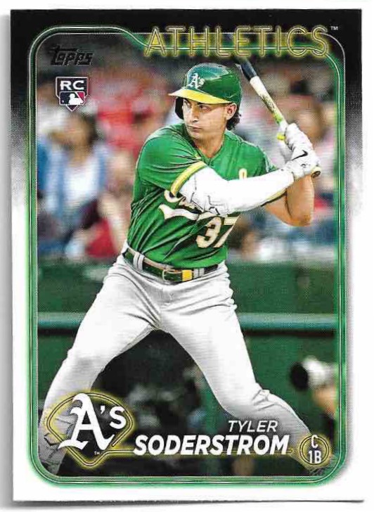 Rookie TYLER SODERSTROM 2024 Topps Series 1 Baseball
