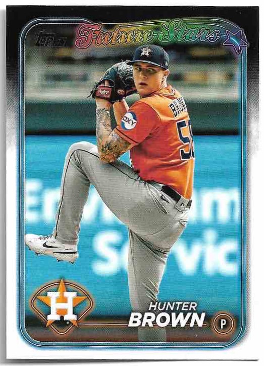 Future Stars HUNTER BROWN 2024 Topps Series 1 Baseball