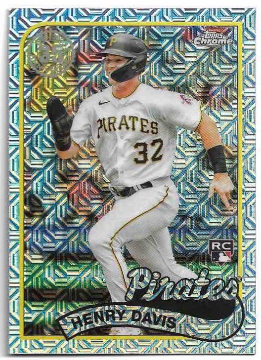 Rookie 1989 Chrome Silver Pack HENRY DAVIS 2024 Topps Series 1 Baseball
