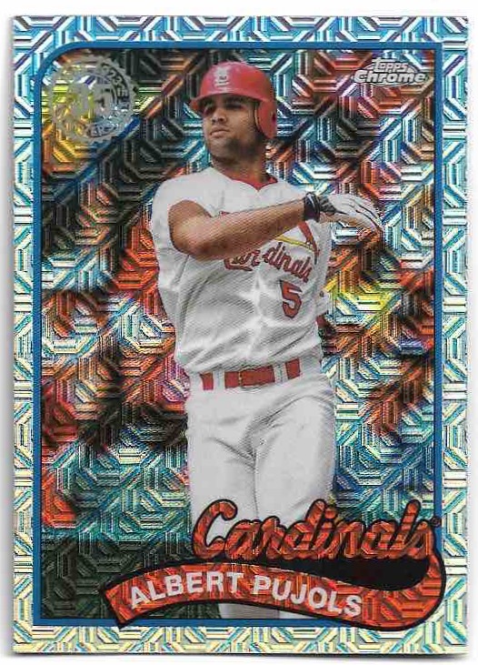 1989 Chrome Silver Pack ALBERT PUJOLS 2024 Topps Series 1 Baseball