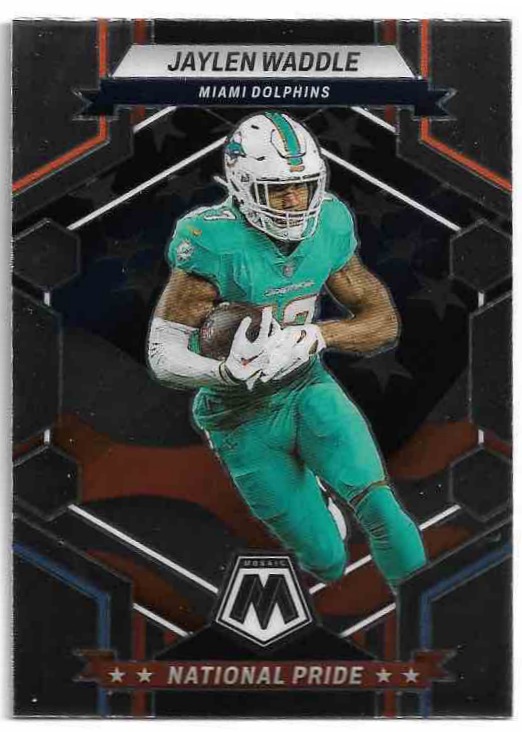 National Pride JAYLEN WADDLE 2023 Panini Mosaic Football