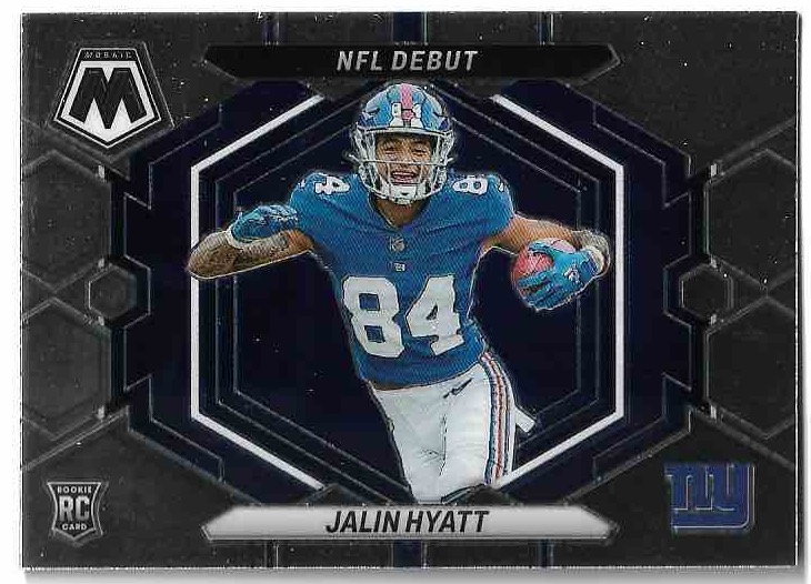 NFL Debut Rookie JALIN HYATT 2023 Panini Mosaic Football