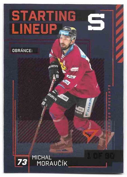 2nd Period Starting Lineup MICHAL MORAVČÍK 23-24 SportZoo ELH Serie 2 /60