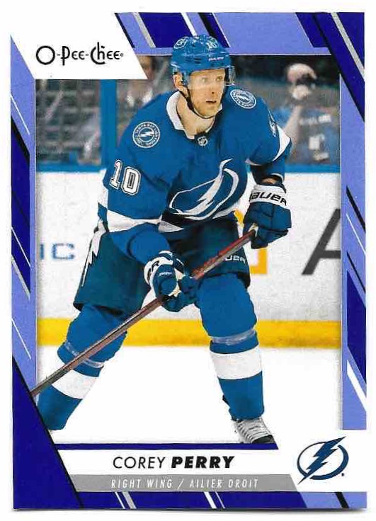 Blue Border COREY PERRY 23-24 UD O-Pee-Chee OPC