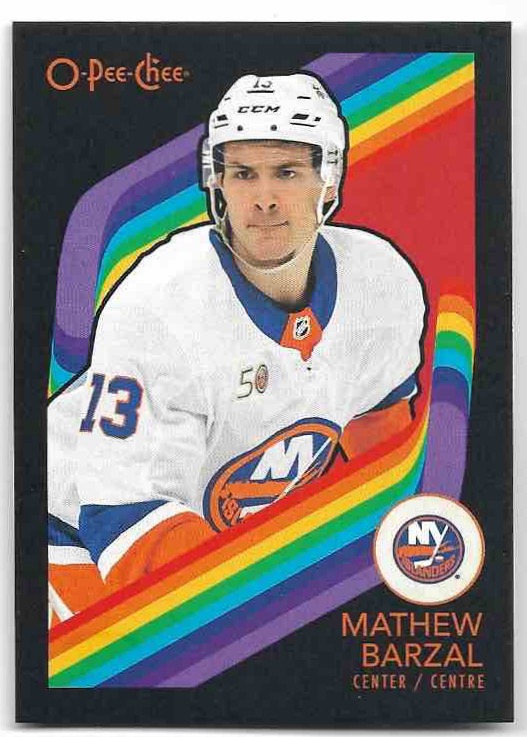 Black Border Retro MATHEW BARZAL 23-24 UD O-Pee-Chee OPC /100