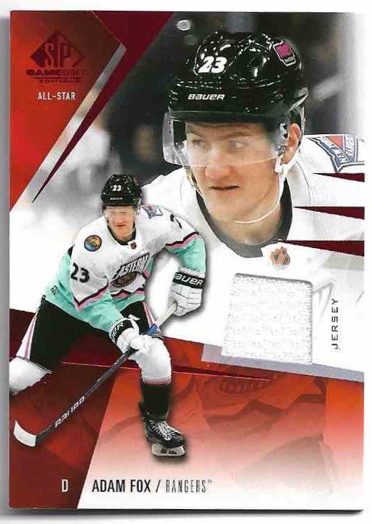 Jersey Red All-Star ADAM FOX 23-24 UD SP Game Used