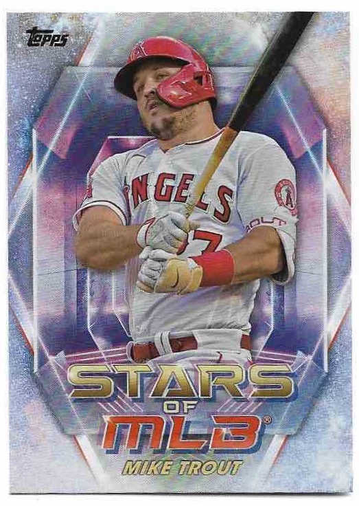Stars of MLB MIKE TROUT 2023 Topps Series 1 Baseball