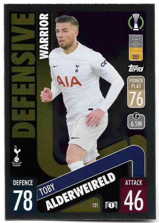 Defensive Warrior TOBY ALDERWEIRELD 21-22 Topps Match Attax UCL