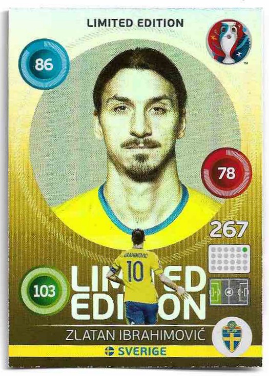 Limited Edition ZLATAN IBRAHIMOVIC 2016 UEFA Euro France