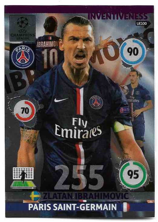 Inventiveness ZLATAN IBRAHIMOVIC 14-15 Panini Adrenalyn XL Fifa 365