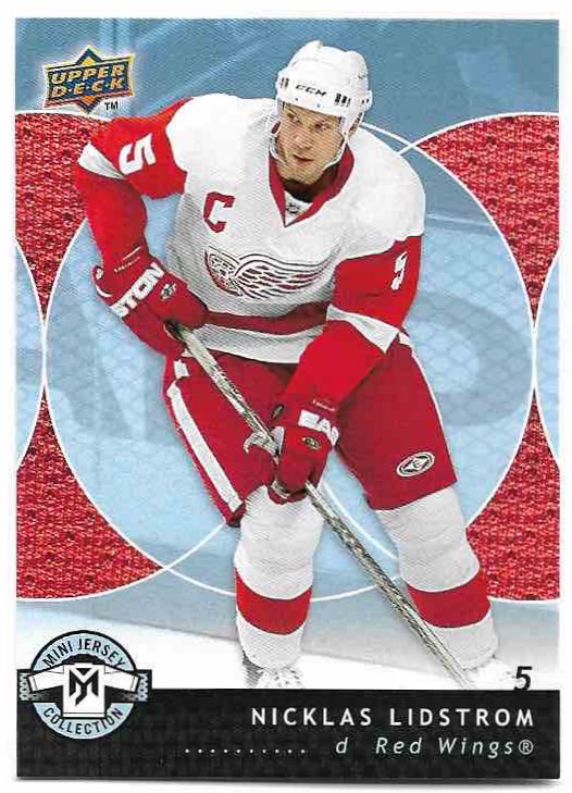 NICKLAS LIDSTROM 07-08 UD Mini Jersey Collection