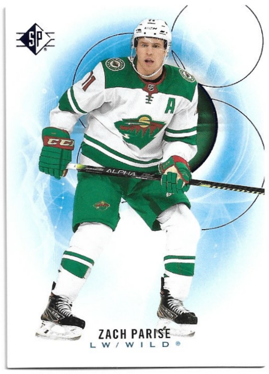 Blue ZACH PARISE 20-21 UD SP Hockey