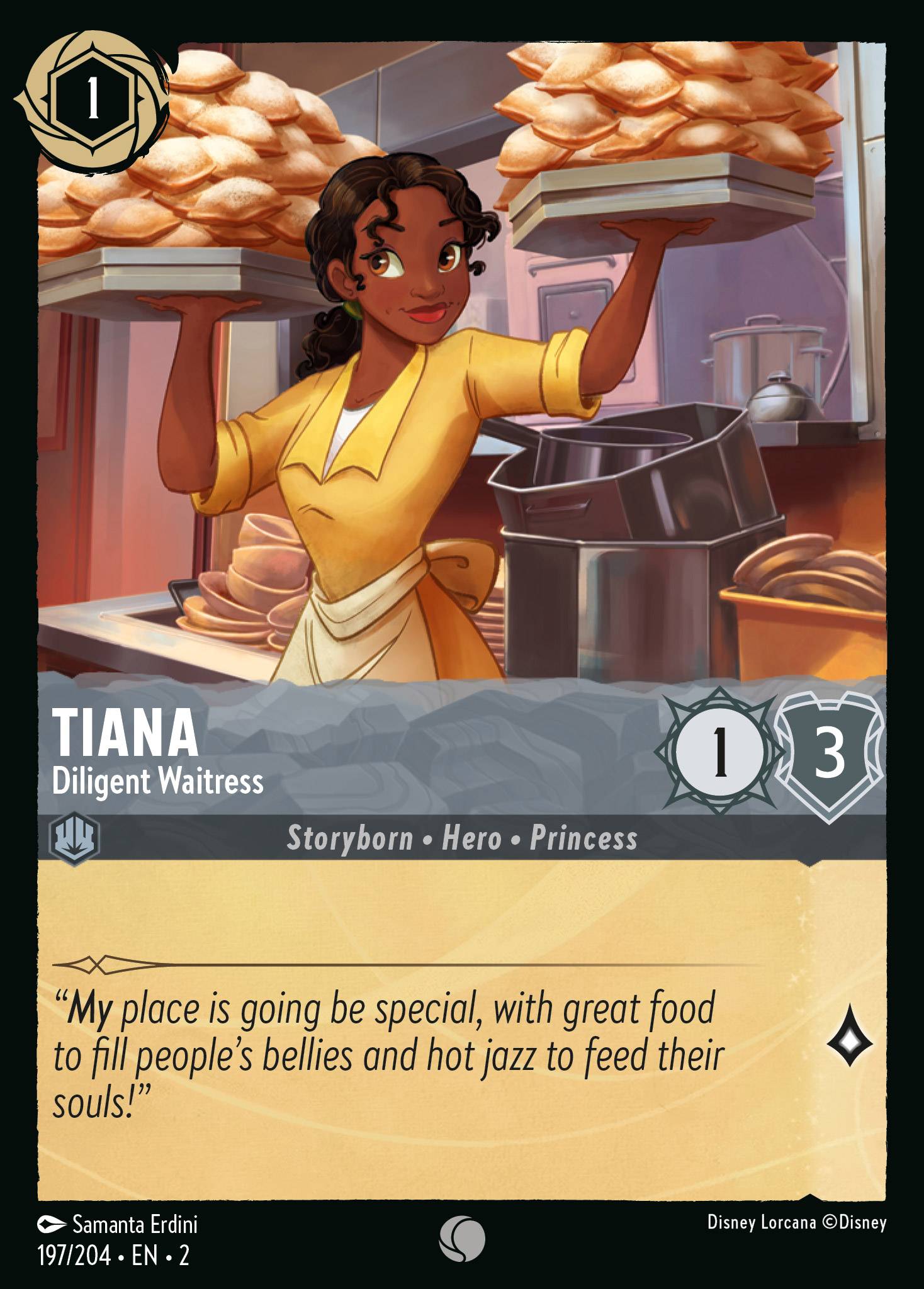 TIANA - Diligent Waitress