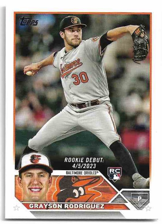 Rookie GRAYSON RODRIGUEZ 2023 Topps Update Series Baseball