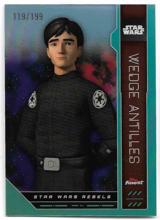 Aqua WEDGE ANTILLES 2023 Topps Finest Star Wars /199