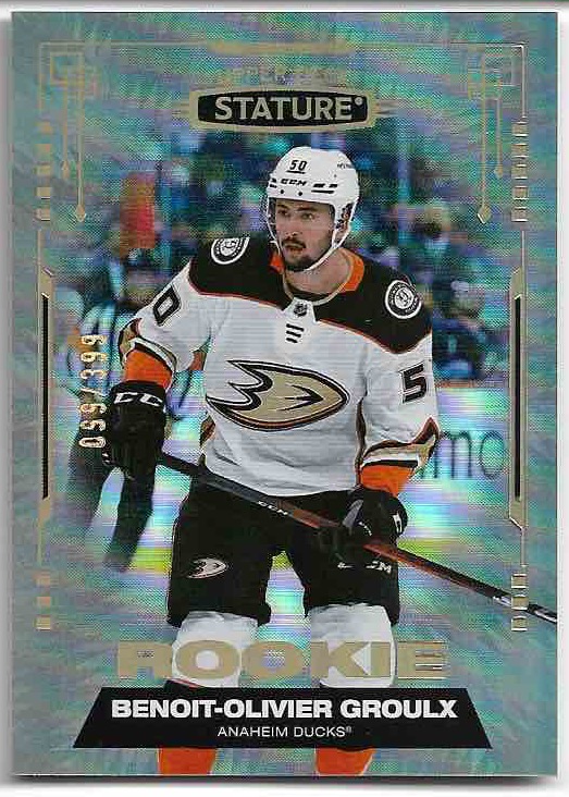 Rookie BENOIT-OLIVIER GROULX 21-22 UD Stature /399