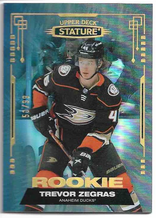 Rookie Photo Variation TREVOR ZEGRAS 21-22 UD Stature /99