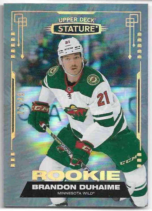 Rookie Photo Variation BRANDON DUHAIME 21-22 UD Stature /99