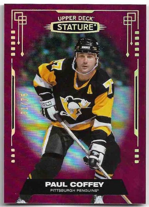 Red PAUL COFFEY 21-22 UD Stature /75