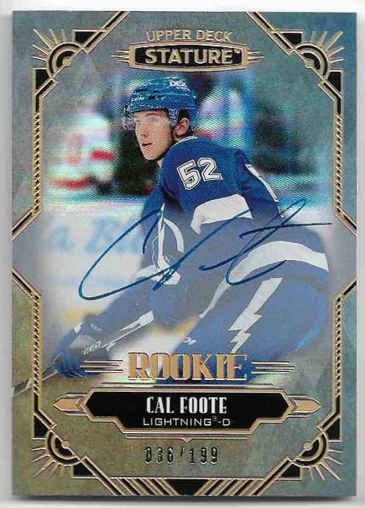 Auto Rookie Update CAL FOOTE 20-21 UD Stature /199