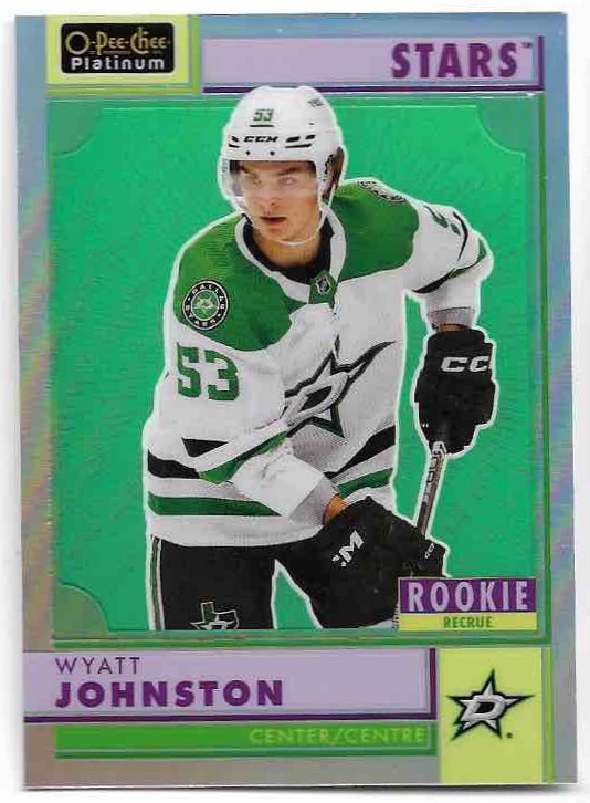 Rookie Rainbow Retro WYATT JOHNSTON 22-23 UD O-Pee-Chee OPC Platinum
