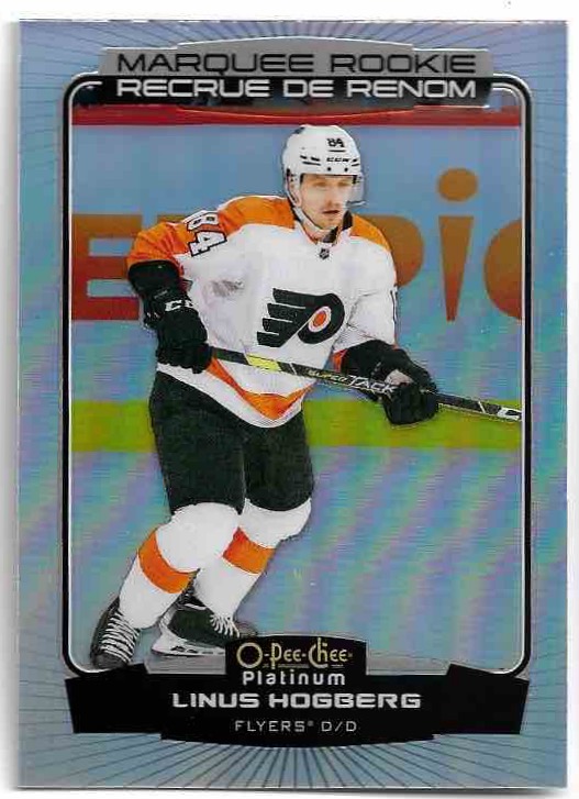 Rainbow Marquee Rookie LINUS HOGBERG 22-23 UD O-Pee-Chee OPC Platinum