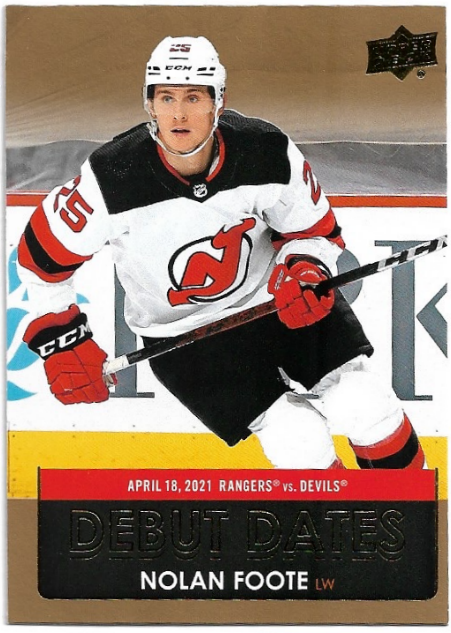 Debut Dates Gold NOLAN FOOTE 21-22 UD Series 1