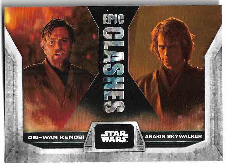 Epic Clashes OBI-WAN KENOBI/ANAKIN SKYWALKER 2023 Topps Flagship Star Wars