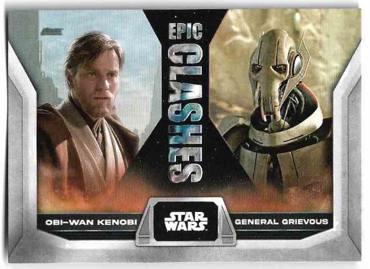 Epic Clashes OBI-WAN KENOBI/GENERAL GRIEVOUS 2023 Topps Flagship Star Wars
