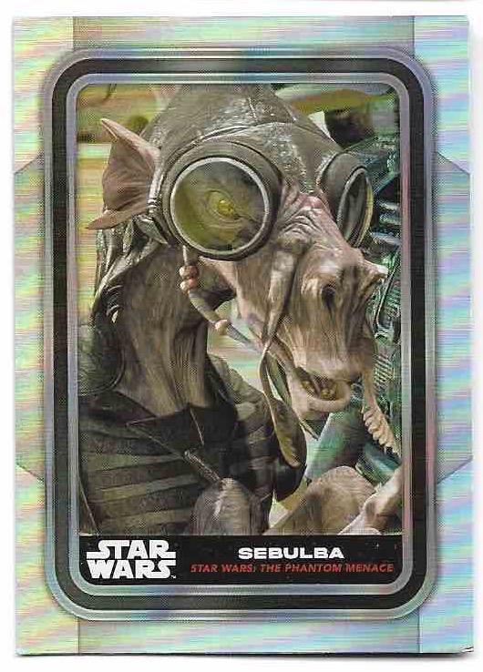 Rainbow Foil SEBULBA 2023 Topps Flagship Star Wars