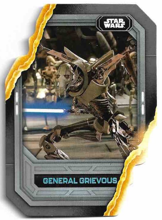 Die-Cut Lightsaber Stylings GENERAL GRIEVOUS 2023 Topps Flagship Star Wars