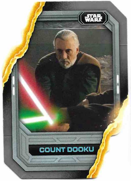 Die-Cut Lightsaber Stylings COUNT DOOKU 2023 Topps Flagship Star Wars