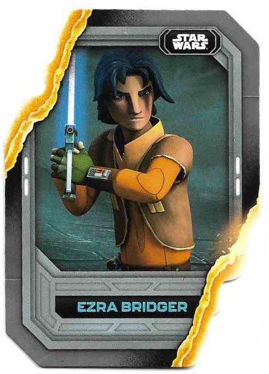 Die-Cut Lightsaber Stylings ERZA BRIDGER 2023 Topps Flagship Star Wars