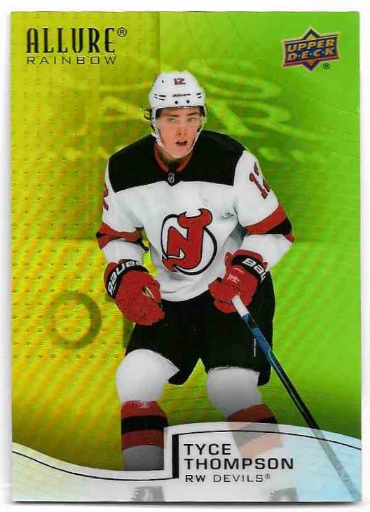 Rookie Yellow-Green Rainbow TYCE THOMPSON 21-22 UD Allure