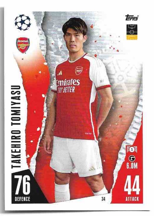 TAKEHIRO TOMIYASU 23-24 Match Attax UCL