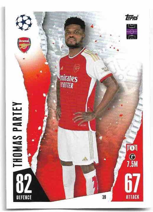 THOMAS PARTEY 23-24 Match Attax UCL